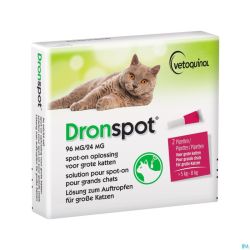 Dronspot 96mg/24mg Spot-on Chat Grand >5-8kg Pip 2