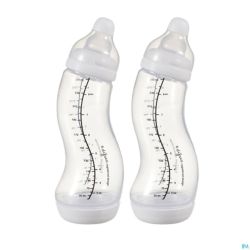 Difrax Biberon-s Natural Blanc Double Pack 2x250ml