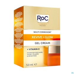 Roc Multi Correx.revive+glow Gel Cream Pot 50ml