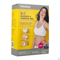 Medela Soutien-gorge Allaitement 3en1 M Noir