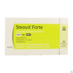 Steovit Forte 1000mg/800ui Comp Croq 28