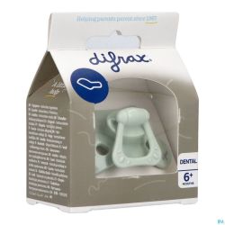 Difrax Sucette Dental +6m Uni/pure Vert/pistache