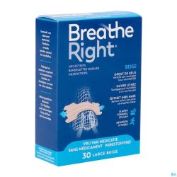 Breathe Right Tan Large 30 Pack