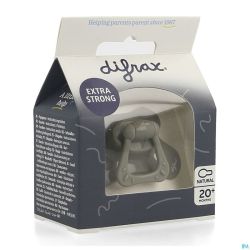 Difrax Sucette Natural 20m+ Uni Gris
