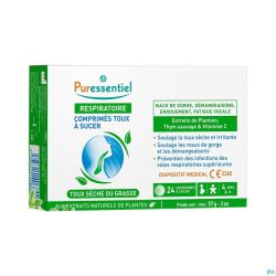 Puressentiel Respiratoire Toux Comp A Sucer 24