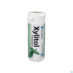 Miradent chewing gum xylitol menthe verte s/sucr30