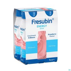 Fresubin Energy Drink Fraise Fl 4x200ml