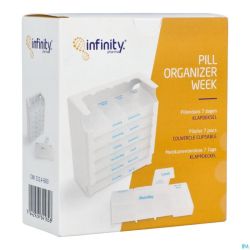 Pill Organizer Semaine Couvercle Clapet