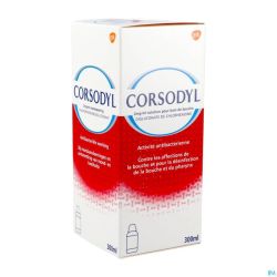 Corsodyl 2mg/ml Solution Bain Bouche 300ml