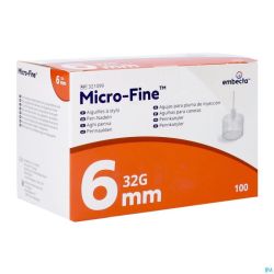 Microfine Aiguille Stylo 6mm 32g 100