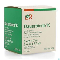 Dauerbinde K 6cm X 7m 1 105904