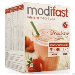 Modifast Intensive Strawberry Flav.milkshake 8x55g
