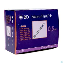 Microfine Ser.ins. 0,5ml 30g 8mm 100 324825