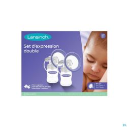 Lansinoh Set Accessoire Dble Tire Lait 25&30mm 4pr