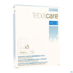 Febelcare Med3 Pans. Adh. Ster. Wtp 9,5x 8,5cm 5