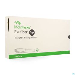 Exufiber Ag Gel.fibre Dressing St Meche 2,0x45 5