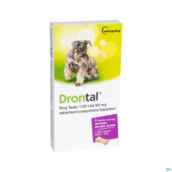 Drontal Tasty Bone 150/144/5mg 10kg Dog Comp 6