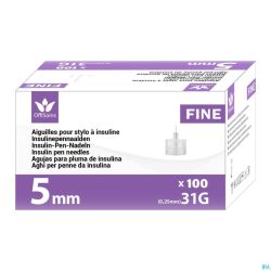 Offisoins Aiguilles Stylo Insuline 31gx5mm 100