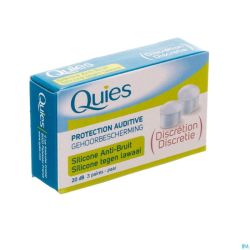 Quies Protection Audit.a/bruit Silicone 3 Paires
