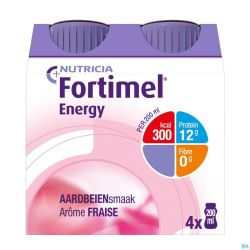 Fortimel Energy Fraise Bouteilles 4x200ml