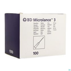 Bd Microlance Aiguille Hypoderm.27g 1/2'' Ster 100