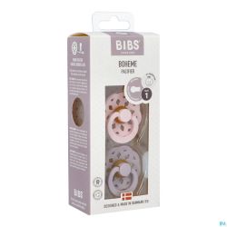 Bibs 1 Sucette Boheme Duo Blossom/lilac 2