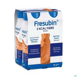 Fresubin 2 Kcal Fibre Drink Peche-abricot 4x200ml