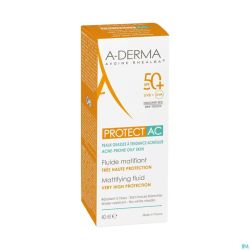 Aderma Protect Ac Fluide Matifiant Spf50+ 40ml