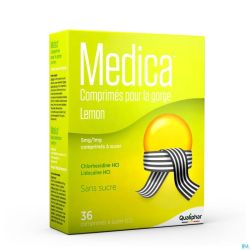 Medica Comprimes Gorge Lemon Comp A Sucer 36