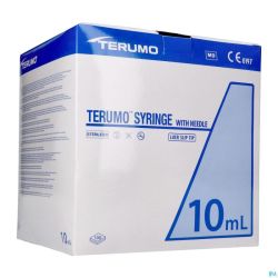 Terumo Seringue+aiguille 21g 1 1/2 Tb Vert 10ml100