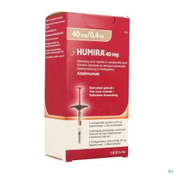 Humira 40mg/0,4ml Sol Inj Seringue Preremplie 2