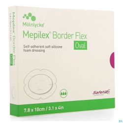 Mepilex Border Flex Oval Pans 7,8x10cm 5 583500