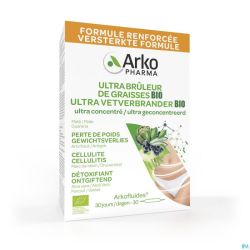 Arkofluides Ultra Bruleur Graisse Bio Amp 30x10ml