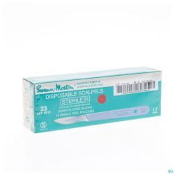 Scalpel S.m Disposable Sterile Nr23 10