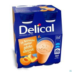 Delical Boisson Lactée Hp-hc Pêche-abricot 4x200ml