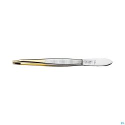 Mörser pince, point courbé, doré N°24E