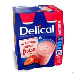 Delical Concentre Fraise 4x200ml
