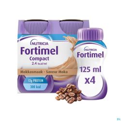 Fortimel Compact 2.4kcal Mocha 4x125ml