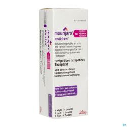 Mounjaro 10,0mg Kwikpen Sol Inj Stylo Prer. 0,6ml