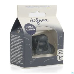 Difrax Sucette Natural 20m+ Uni Bleu