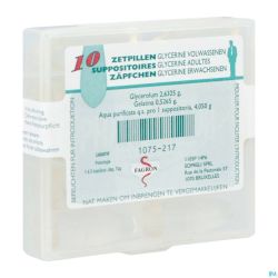 Glycerine Suppo Adulte 10 Fag