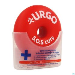 Urgo Sos Cuts Bande 3m X 2,5cm