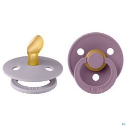 Bibs 1 Sucette Anatomic Duo Fossil/mauve