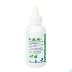 Acetic Otic Nettoyage Oreille Peau 118ml Nf