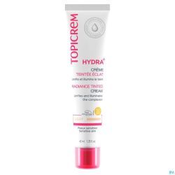 Topicrem Hydra+ Cr Teintee Eclat Claire 40ml Nf