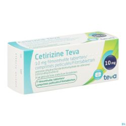 Cetirizine Teva 10mg Comp Pell 7