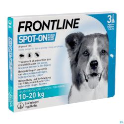 Frontline Spot On Chien 10-20kg Pipet 3x1,34ml