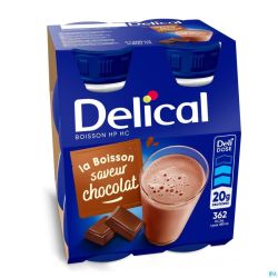 Delical Boisson Lactée Hp-hc Chocolat 4x200ml