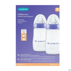 Lansinoh Biberon Natural Wave 2x240ml