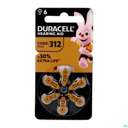 Duracell Easytab Pile Auditive Da13 6 Orange
